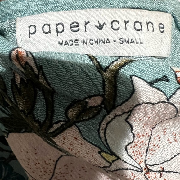 Paper Crane Floral Maxi Jumpsuit in Teal and White - Picture 6 of 6